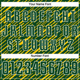 Custom Green Yellow-White Line Sports Sublimation Soccer Uniform Jersey