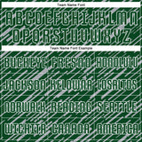 Custom Green Gray-White Line Sports Sublimation Soccer Uniform Jersey
