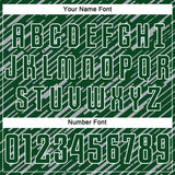 Custom Green Gray-White Line Sports Sublimation Soccer Uniform Jersey