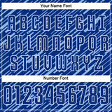 Custom Royal Light Blue-White Line Sports Sublimation Soccer Uniform Jersey