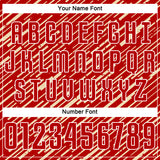 Custom Red Cream-White Line Sports Sublimation Soccer Uniform Jersey