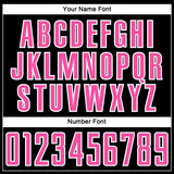 Custom Black Pink Light Blue-White Liquid Fluid Pattern Sports Sublimation Soccer Uniform Jersey