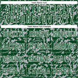 Custom Green Gray-White Liquid Fluid Pattern Sports Sublimation Soccer Uniform Jersey
