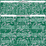 Custom Kelly Green Gray-White Liquid Fluid Pattern Sports Sublimation Soccer Uniform Jersey