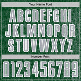 Custom Green Gray-White Abstract Scribble Curve Line Pattern Sports Sublimation Soccer Uniform Jersey