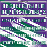 Custom Purple White-Kelly Green Grunge Stripe And Grainy Sports Sublimation Soccer Uniform Jersey