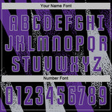 Custom Black Purple-Gray Radial Burst Sports Sublimation Soccer Uniform Jersey