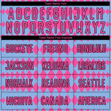 Custom Light Blue Pink-Black Diamond Harlequin Check Sports Sublimation Soccer Uniform Jersey