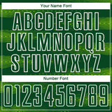 Custom Green Neon Green-White Streamline Wave Cyberpunk Neon Tech Sports Sublimation Soccer Uniform Jersey