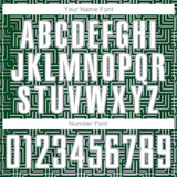 Custom Green White-Gray Geometric Maze Interlocking Square Sports Sublimation Soccer Uniform Jersey