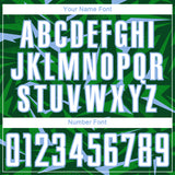 Custom Green White Light Blue-Grass Green Cyber Mecha E-sport Geometric Shards Spike Sublimation Soccer Uniform Jersey
