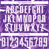 Custom Purple White-Medium Purple Cyber Mecha E-sport Geometric Shards Spike Sublimation Soccer Uniform Jersey