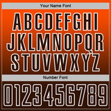 Custom Orange Brown-White Fade Fashion Sublimation Soccer Uniform Jersey