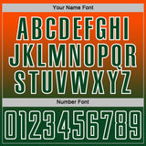 Custom Orange Green-White Fade Fashion Sublimation Soccer Uniform Jersey