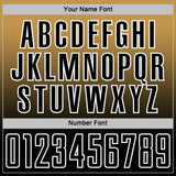 Custom Old Gold Black-White Fade Fashion Sublimation Soccer Uniform Jersey