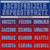 Custom Royal White-Red Fade Fashion Sublimation Soccer Uniform Jersey