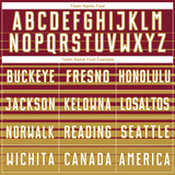 Custom Crimson White-Old Gold Gradient Pinstripe Sublimation Soccer Uniform Jersey