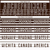 Custom Brown White Gradient Pinstripe Sublimation Soccer Uniform Jersey