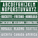 Custom Green White-Gray Gradient Pinstripe Sublimation Soccer Uniform Jersey