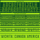 Custom Green Neon Green Gradient Pinstripe Sublimation Soccer Uniform Jersey