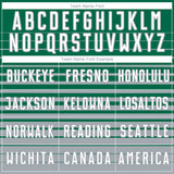 Custom Kelly Green White-Gray Gradient Pinstripe Sublimation Soccer Uniform Jersey