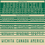 Custom Kelly Green Cream Gradient Pinstripe Sublimation Soccer Uniform Jersey