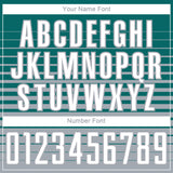 Custom Teal White-Gray Gradient Pinstripe Sublimation Soccer Uniform Jersey