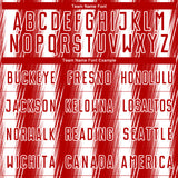 Custom Red White Vertical Brush Stroke Stripes Sublimation Soccer Uniform Jersey