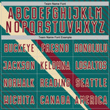 Custom Teal Crimson-Cream Diagonal Stripes Sports Sublimation Soccer Uniform Jersey