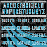 Custom Black Panther Blue-White Distressed Diagonal Stripes Wind Shapes Sports Sublimation Soccer Uniform Jersey