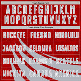 Custom Red Gray-White Distressed Diagonal Stripes Wind Shapes Sports Sublimation Soccer Uniform Jersey