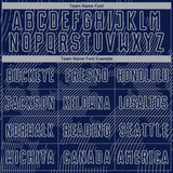 Custom Navy-Gray Curve Lines Sublimation Soccer Uniform Jersey