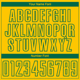 Custom Yellow-Kelly Green Curve Lines Sublimation Soccer Uniform Jersey