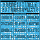 Custom Sky Blue Black-White Digital Geometric Fragment Speckles Sublimation Soccer Uniform Jersey