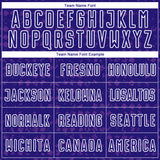Custom Dark Purple White-Purple Digital Geometric Fragment Speckles Sublimation Soccer Uniform Jersey
