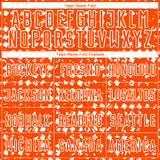 Custom Orange White Digital Geometric Fragment Speckles Sublimation Soccer Uniform Jersey