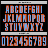 Custom Black Powder Blue Orange-White Digital Camo Raglan Sleeves Sublimation Soccer Uniform Jersey