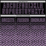 Custom Black-Light Purple Geometric Wave Gradient Sublimation Soccer Uniform Jersey