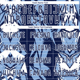 Custom Navy Light Blue-White Geometric Shard Grunge Splash Sublimation Soccer Uniform Jersey