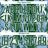 Custom Green Light Blue-White Geometric Shard Grunge Splash Sublimation Soccer Uniform Jersey