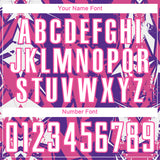 Custom Purple White-Pink Geometric Shard Grunge Splash Sublimation Soccer Uniform Jersey