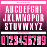 Custom Black Pink-White Gradient Style Twinkle Star Sublimation Soccer Uniform Jersey