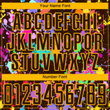 Custom Graffiti Pattern Brown-Gold Paint Splatter Sublimation Soccer Uniform Jersey