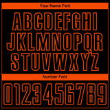 Custom Black Orange-Gray Abstract Geometric Stripe Fragment Sublimation Soccer Uniform Jersey