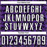 Custom Purple White-Black Geometric Fragment Splatter Sublimation Soccer Uniform Jersey