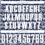 Custom Gray White-Navy Geometric Fragment Splatter Sublimation Soccer Uniform Jersey