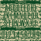 Custom Cream-Green Geometric Fragment Splatter Sublimation Soccer Uniform Jersey