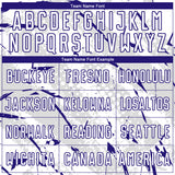 Custom White Dark Purple-Gray Brush Stroke Slashes And Dot Grid Sublimation Soccer Uniform Jersey