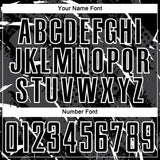 Custom Black White-Gray Brush Stroke Slashes And Dot Grid Sublimation Soccer Uniform Jersey