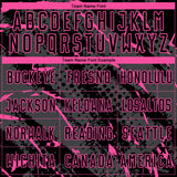 Custom Black Pink-Gray Brush Stroke Slashes And Dot Grid Sublimation Soccer Uniform Jersey